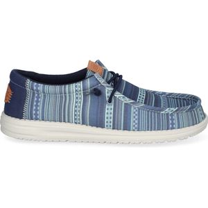 HEYDUDE - Wally Surf Shawl Heren Instappers Navy Blazer/Multi - Maat 43