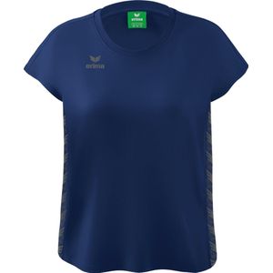 Erima Essential Team T-Shirt Dames - New Navy / Slate Grey | Maat: 44