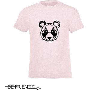 Be Friends T-Shirt - Panda - Kinderen - Roos - Maat 2 jaar