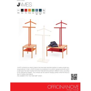 Officinanove - James Clothes Hanger Stand RAL 3000