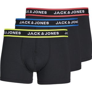 Jack & Jones Heren Boxershorts Microfiber Trunks JACTHOM Effen Zwart 3-Pack - Maat XL