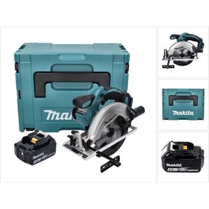 Makita DSS 611 M1J Accucirkelzaag 18 V 165 mm + 1x accu 4.0 Ah + Makpac - zonder lader