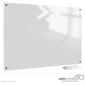 Whiteboard Glas Solid Clear White 60x120 cm | sam creative whiteboard | White magnetic whiteboard | Glassboard Magnetic