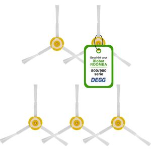 DEGG® - Zijborstel geschikt voor iRobot roomba 800/900 serie - Geschikt voor iRobot roomba onderdelen - Roomba Spinners - 5 STUK(S)
