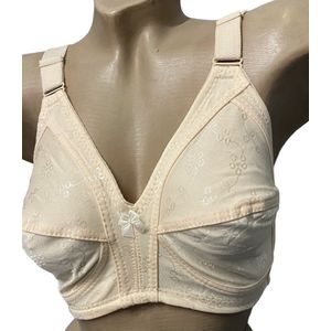 Dames niet voorgevormd beugeloze bh 115D 56/130 beige