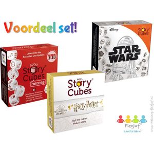 Rory's Story Cubes voordeelset! Heroes, Harry Potter & Star Wars