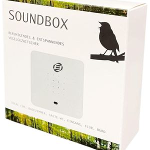 Equivera Vogelgeluiden Huisje met Sensor - Vogelgeluiden Huisje voor op Toilet - Vogelhuisje met Geluid - Singing Bird Box - Bewegingsmelder
