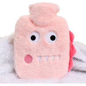Livano Warmwaterzak Met Hoes - Warmwaterkruik - Warmtekussen - Warmtekruik - Knuffel - Kruik - Bag - Roze