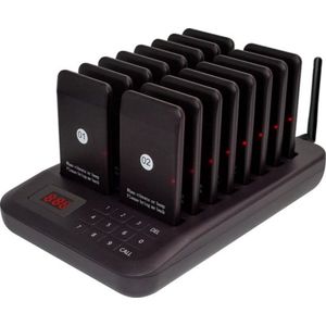 Oproepsysteem horeca - 16 STUKS - 800m - Oproep pieper - Restaurant Pager - Draadloze Oproep Buzzer