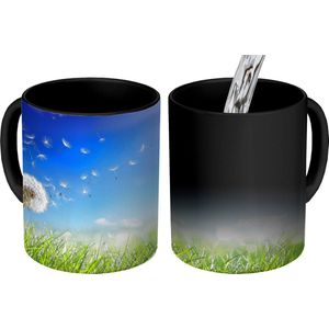 Magische Mok - Foto op Warmte Mokken - Koffiemok - Paardenbloem - Zaden - Lente - Magic Mok - Beker - 350 ML - Theemok