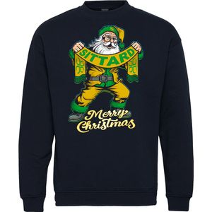 Kersttrui Kerstman Sittard | Foute Kersttrui Dames Heren | Kerstcadeau | Fortuna Sittard supporter | Navy | maat XL