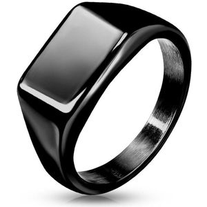 Ring Dames - Ringen Dames - Ring Heren - Ringen Mannen - Ringen Vrouwen - Heren Ring - Zegelring - Zegelring Heren - Zwart - Ring - Ringen - Sieraden Vrouw - Quint