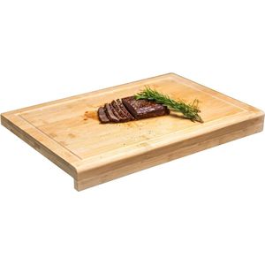 Bamboe Snijplank met steunrand 2.5cm dik - Houten Snijplank Coninx joseph joseph cutting board