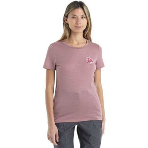 Icebreaker 150 Tech Lite Ii Community Merino T-shirt Met Korte Mouwen Roze L Vrouw