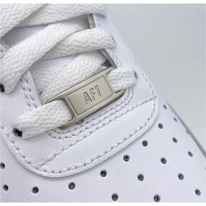 Sneaker Tags Mat Zilver Geschikt Voor AF1 | Metaal | Schoenaccessoires - Schoenveters - Lace Locks