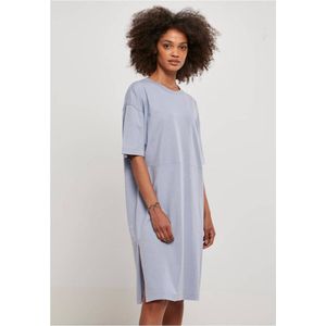Urban Classics - Organic Oversized Slit Tee Korte jurk - 3XL - Blauw