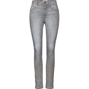 Street One Style QR York - high waist - Dames Jeans - light grey random wash - Maat 29 - 30