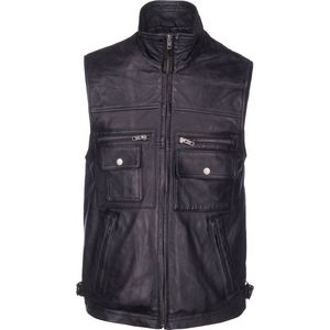 Urban 5884® Fisherman Zwart Heren Vest Maat 4XL