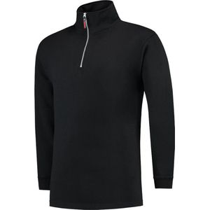 Tricorp Sweater ritskraag - Casual - 301010 - Zwart - maat L