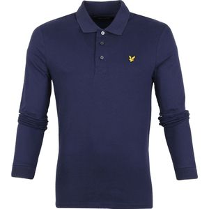 Lyle and Scott Longsleeve Polo Navy - Heren