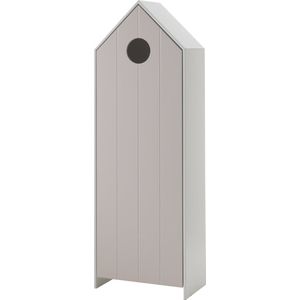 Kast Juul Roze - MDF - Breedte 57.6 cm - Hoogte 171.5 cm - Diepte 37 cm - Met hanggedeelte - Met planken - Met openslaande deuren