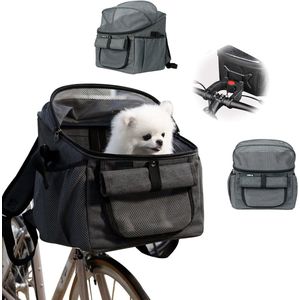 Solacis Hondenfietsmand elektrische fiets - Hondenfietsmand achterop - Honden fietsmand - Hondenfietsmand bagagedrager - Must have voor jouw hond!