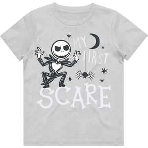 Disney The Nightmare Before Christmas - First Scare Kinder T-shirt - Kids tm 4 jaar - Grijs