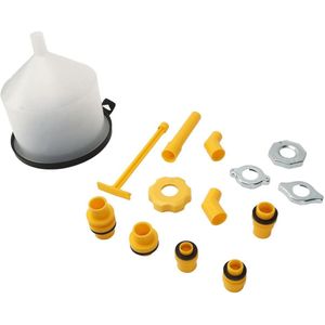 Koelvloeistoftrechterset met Accessoires 15 Stuks ABS Radiatortrechter Oprispingsset voor Autojachtboot