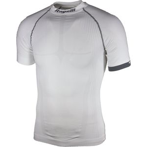 Rogelli Compression Ondershirt - Korte Mouwen - Heren - Wit - Maat XL