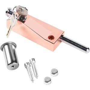 Multifunctional Garage Door Lock Universal Door Lock 2 Keys - Rose Gold, Indoor & Outdoor Delivery