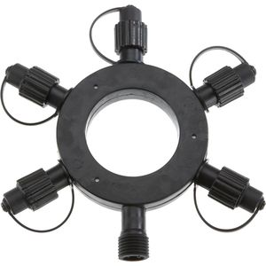 Star Trading ringconnector voor verlichtingssystemen Expo, LED en Connecta byStar Trading, connector voor buitenverlichtingssystemen, zwart, IP44