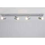 Lindby - Plafondlamp Badkamer - 4 Lichts - Metaal - H: 11 cm - GU10 - Chroom