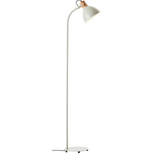 Brilliant Erena vloerlamp 1,5m lichtgroen metaal/hout voetschakelaar 1x A60, E27, 40 W, geschikt voor normale lamp (niet inbegrepen)
