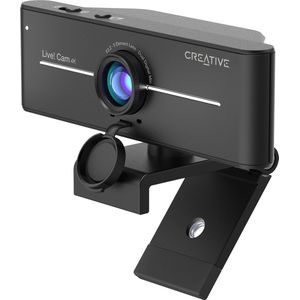 Creative Live! Cam Sync 4K - 4K UHD webcam met compensatie van achtergrondverlichting en ingebouwde microfoons (zwart)