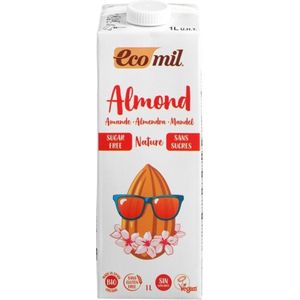 Ecomil Amandeldrank naturel suiker vrij 1 liter