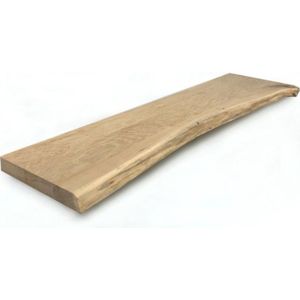 Boomstam tafelblad - Massief Eiken onbehandeld - Dikte 5 cm - 1300 x 920 mm