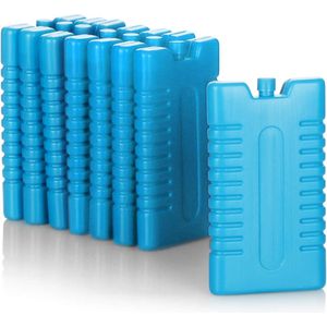 8 x ijspakketten voor koeltas, koelelementen voor koelbox, ijspakketten voor huishouden en vrije tijd, 220 ml (blauw)