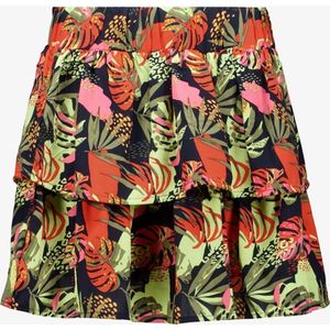 Name It meisjes rokje bloemenprint rood groen - Maat 146