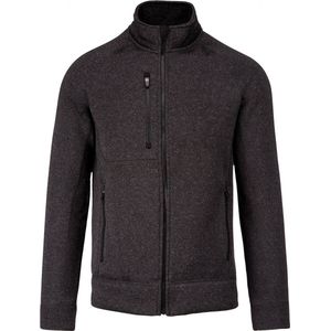 Kariban Heather herenvest met rits K9106 - Dark Grey Melange - XXL