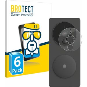 BROTECT Screenprotector voor Aqara SVD-KIT1 - Transparant - 6 Stuks