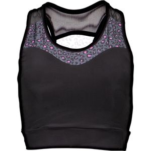 Papillon Sporttop Racer Dames Polyester/elastaan Zwart Mt M