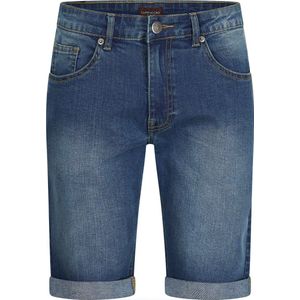 Cappuccino Italia - Heren Shorts Denim Short Dark Wash - Blauw - Maat S