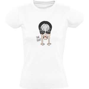 Struisvogel T-shirt Dames | gek| kont | omkijken | dierentuin | safari | wild |