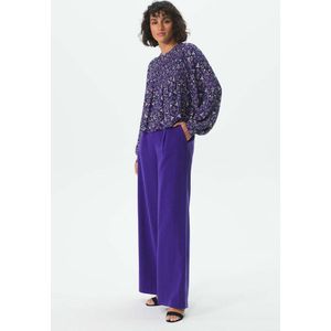 Sissy-Boy - Donkerpaarse wide leg broek