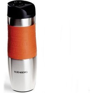 Edënbërg Thermosfles in RVS - Travel Mug - Thermos Beker - 480 ml - Oranje