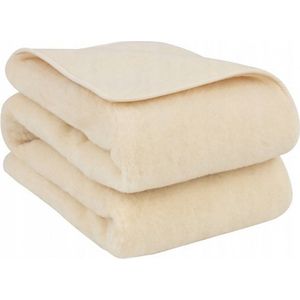 Wollen Deken 220x200cm 100% zuivere Australische Merino Wol OnceDoce® 460 g/m² Woolmark-certificaat – Warm Ademend Zacht – Wasbaar – Jasmine Blossom