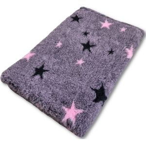 Vetbed Starry Night - Roze - Antislip Hondenmat - 100 x 75 cm - Benchmat - Hondenkleed - Voor Honden -Machine Wasbaar