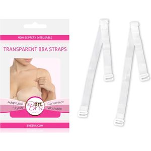 Bye Bra Transparante BH-bandjes, Schouder BH-bandjes, Siliconen BH-bandjes, Verstelbaar, Duurzaam, Zacht, BH-accessoire, 10 mm