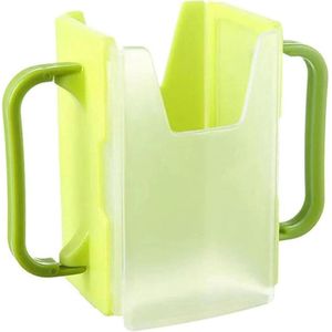 Anti knijp bekerhouder SIPPY - Groen - Kunststof - Drankhouder - Sapdoos - Bekerhouder - Anti spill - Drankhouder - Drinkpakjeshouder
