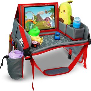 Peuterautostoel reistray - Kids Travel Tray met lap tray voor vliegtuig - Road trip activiteiten Auto tafel